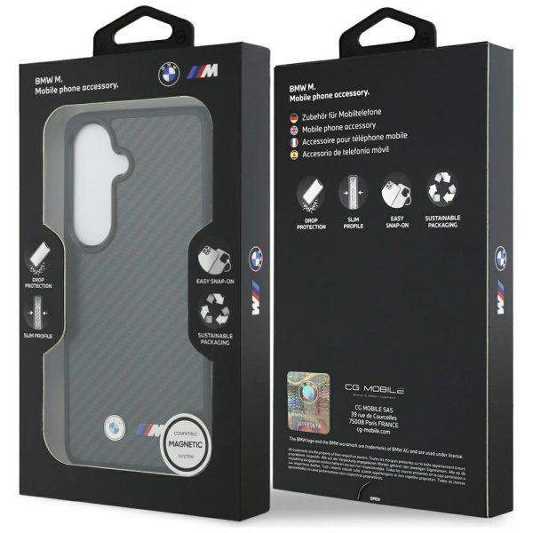 BMW Samsung Galaxy S26 Deksel Kevlar MagSafe M Logo Svart