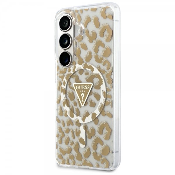 Guess Samsung Galaxy S26 Deksel Leopard Print MagSafe Brun