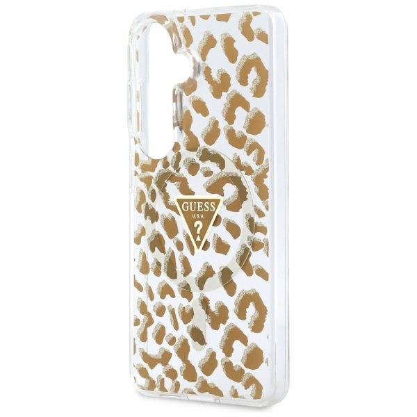 Guess Samsung Galaxy S26 Deksel Leopard Print MagSafe Brun
