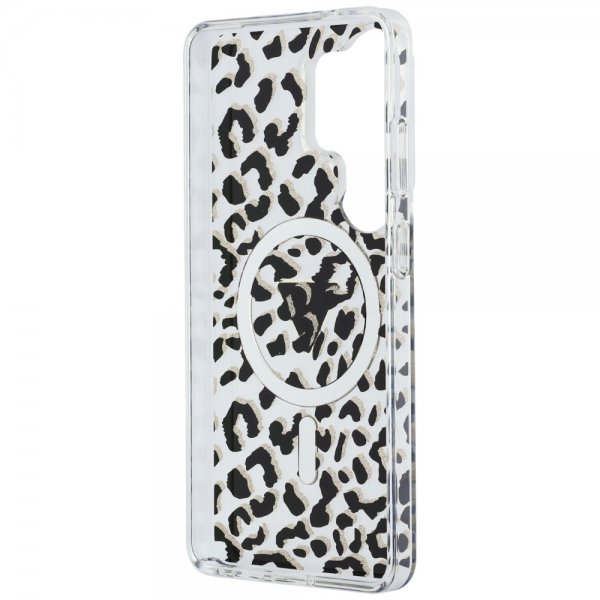 Guess Samsung Galaxy S26 Ultra Deksel Leopard Print MagSafe Svart Hvit