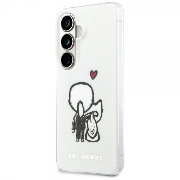 Karl Lagerfeld Samsung Galaxy S26 Deksel Karl & Choupette MagSafe Hvit
