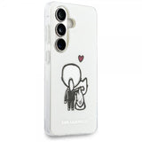 Karl Lagerfeld Samsung Galaxy S26 Deksel Karl & Choupette MagSafe Hvit