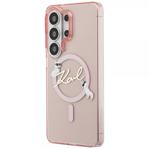 Karl Lagerfeld Samsung Galaxy S26 Ultra Deksel Script MagSafe Rosa