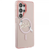 Karl Lagerfeld Samsung Galaxy S26 Ultra Deksel Script MagSafe Rosa