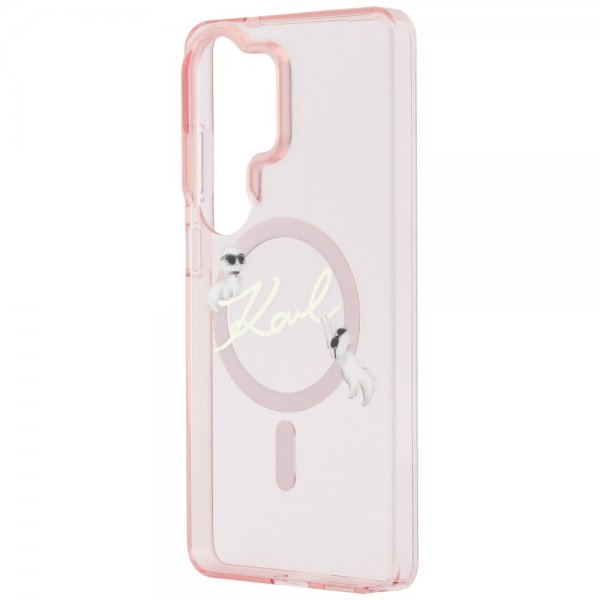 Karl Lagerfeld Samsung Galaxy S26 Ultra Deksel Script MagSafe Rosa