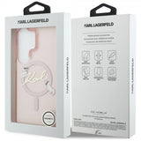 Karl Lagerfeld Samsung Galaxy S26 Ultra Deksel Script MagSafe Rosa