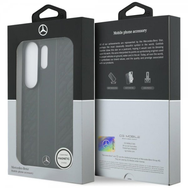 Mercedes Benz Samsung Galaxy S26 Ultra Deksel Laurel Leaves Stripes MagSafe Svart