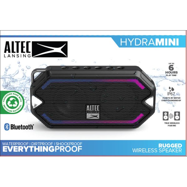 Altec Lansing Høyttaler HydraMini RGB IP67