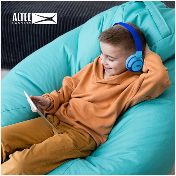 Altec Lansing Hodetelefoner Barn Trådløs 2in1 On-Ear Blå