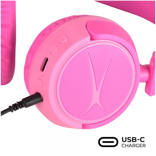 Altec Lansing Hodetelefoner Barn Trådløs 2in1 On-Ear Rosa