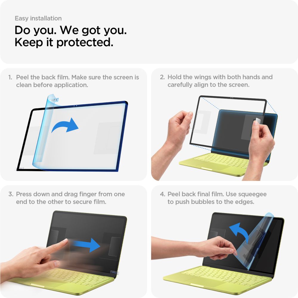 Spigen MacBook Neo 13 Skjermbeskytter Glas.tR Slim