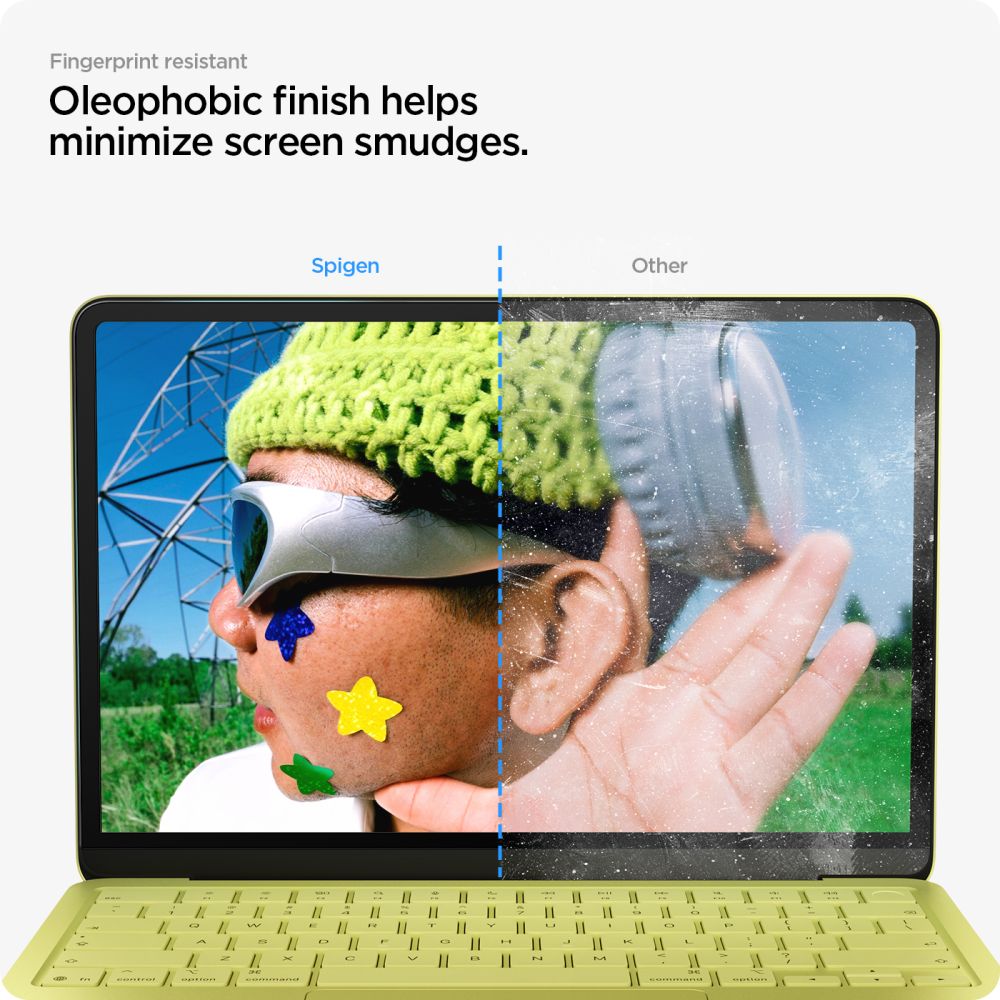 Spigen MacBook Neo 13 Skjermbeskytter Glas.tR Slim