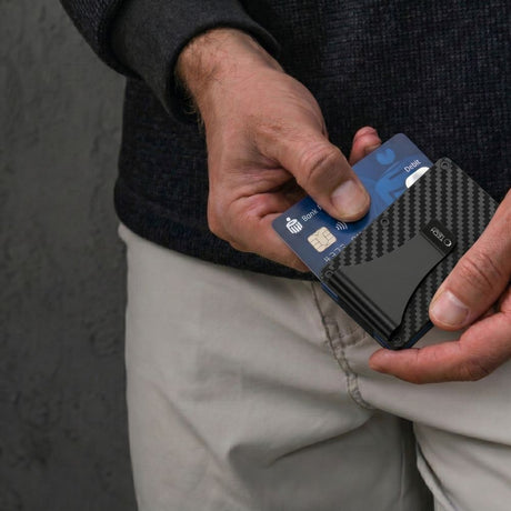 Tech-Protect Lommebok Thorn RFID Karbonfiber Svart