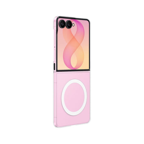 Samsung Original Samsung Galaxy Z Flip 8 Skal Clear Magnet Case Transparent