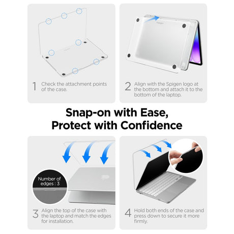 Spigen MacBook Neo 13 Deksel Air Skin Frost Indigo