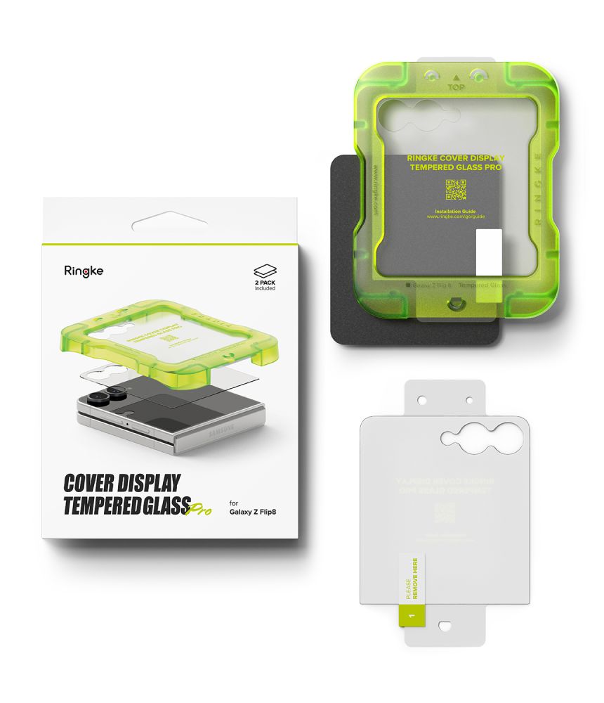 Ringke Samsung Galaxy Z Flip 8 Skjermbeskytter Easy Slide 2-pack