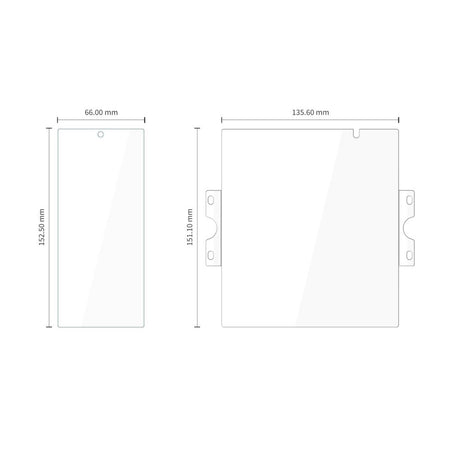 Tech-Protect Samsung Galaxy Z Fold 8 Ultra Skjermbeskytter Easy Set & Glass Fit 4-pack