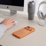 Tech-Protect iPhone 17 Pro Max/iPhone 18 Pro Max Deksel MagPrime MagSafe Matt Oransje