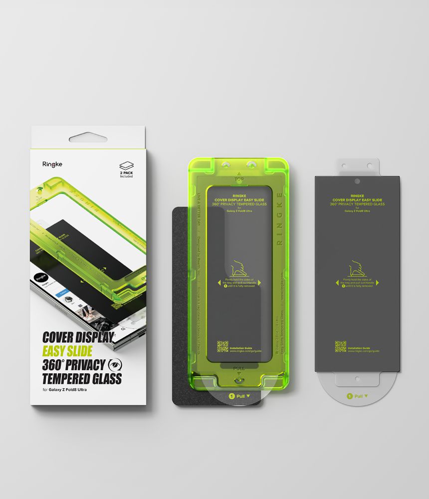 Ringke Samsung Galaxy Z Fold 8 Ultra Skjermbeskytter Easy Slide Privacy 2-pack