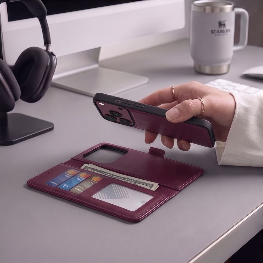 Tech-Protect iPhone 17 Pro Max/iPhone 18 Pro Max Etui Wallet MagSafe Rød