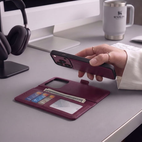 Tech-Protect iPhone 17 Pro Max/iPhone 18 Pro Max Etui Wallet MagSafe Rød