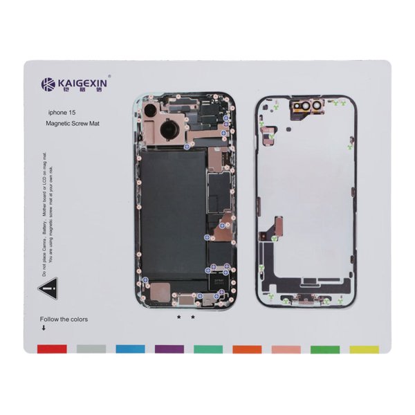 Magnetisk skruematte for iPhone 15