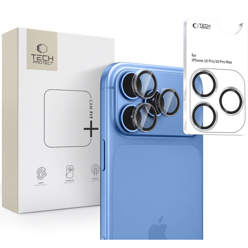 Tech-Protect iPhone 18 Pro/iPhone 18 Pro Max Linsebeskyttelse Cam Fit+