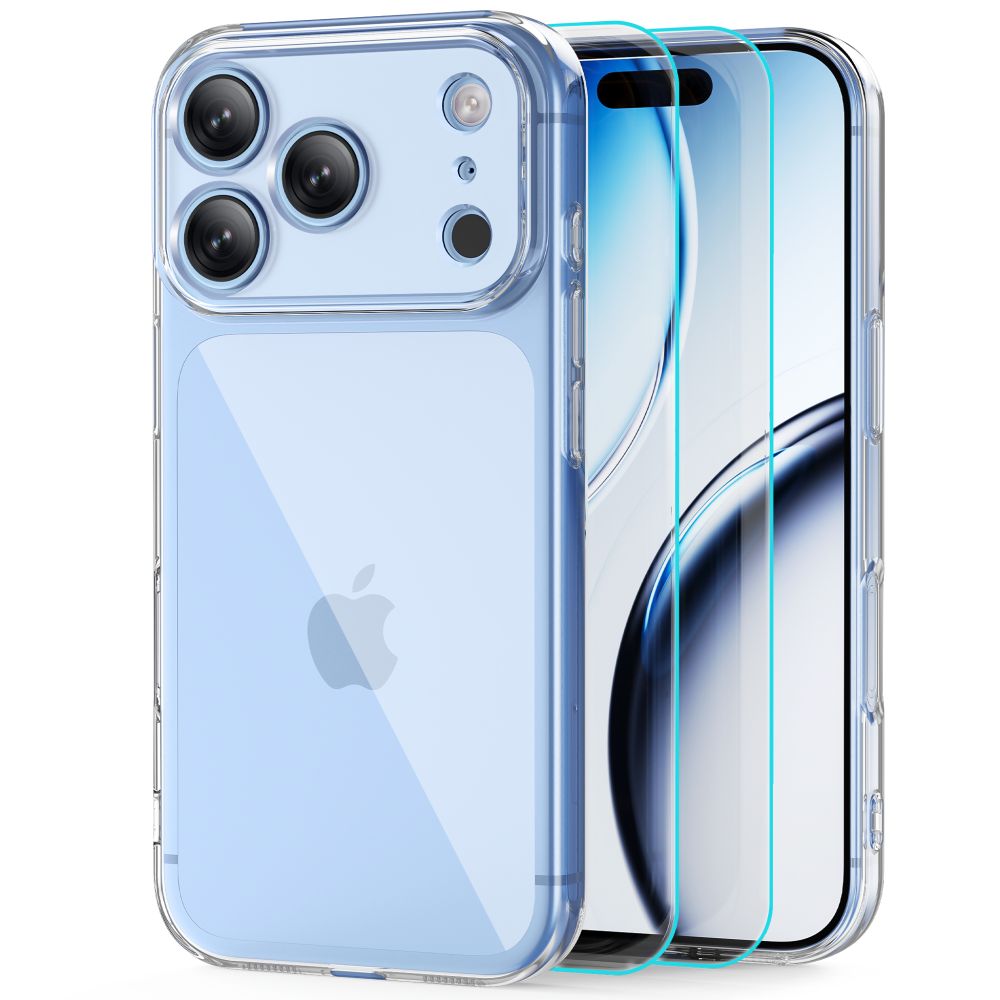 Tech-Protect iPhone 17 Pro Max/iPhone 18 Pro Max Deksel FlexAir & Skjermbeskytter 2-pack