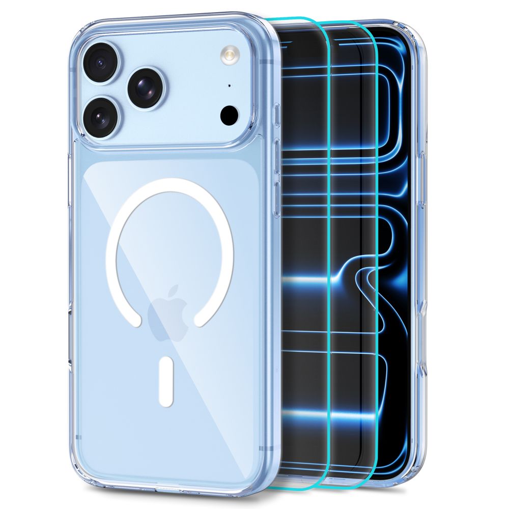Tech-Protect iPhone 17 Pro Max/iPhone 18 Pro Max Deksel FlexAir Hybrid MagSafe & Skjermbeskytter 2-pack