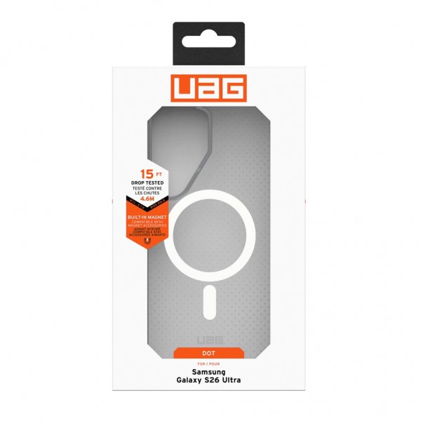 Urban Armor Gear (UAG) Samsung Galaxy S26 Ultra Deksel Dot MagSafe True Clear Ice/Ash