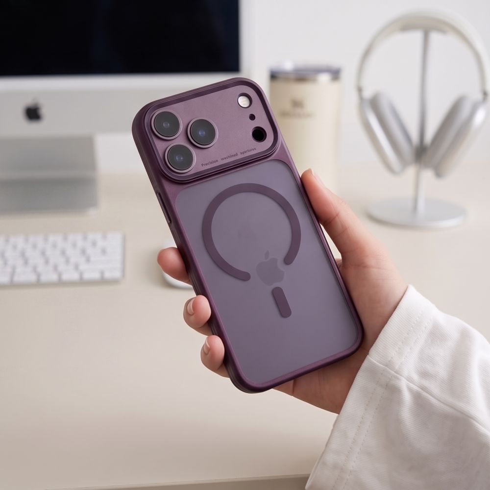 Tech-Protect iPhone 17 Pro Max/iPhone 18 Pro Max Deksel MagPrime MagSafe Matt Burgundy