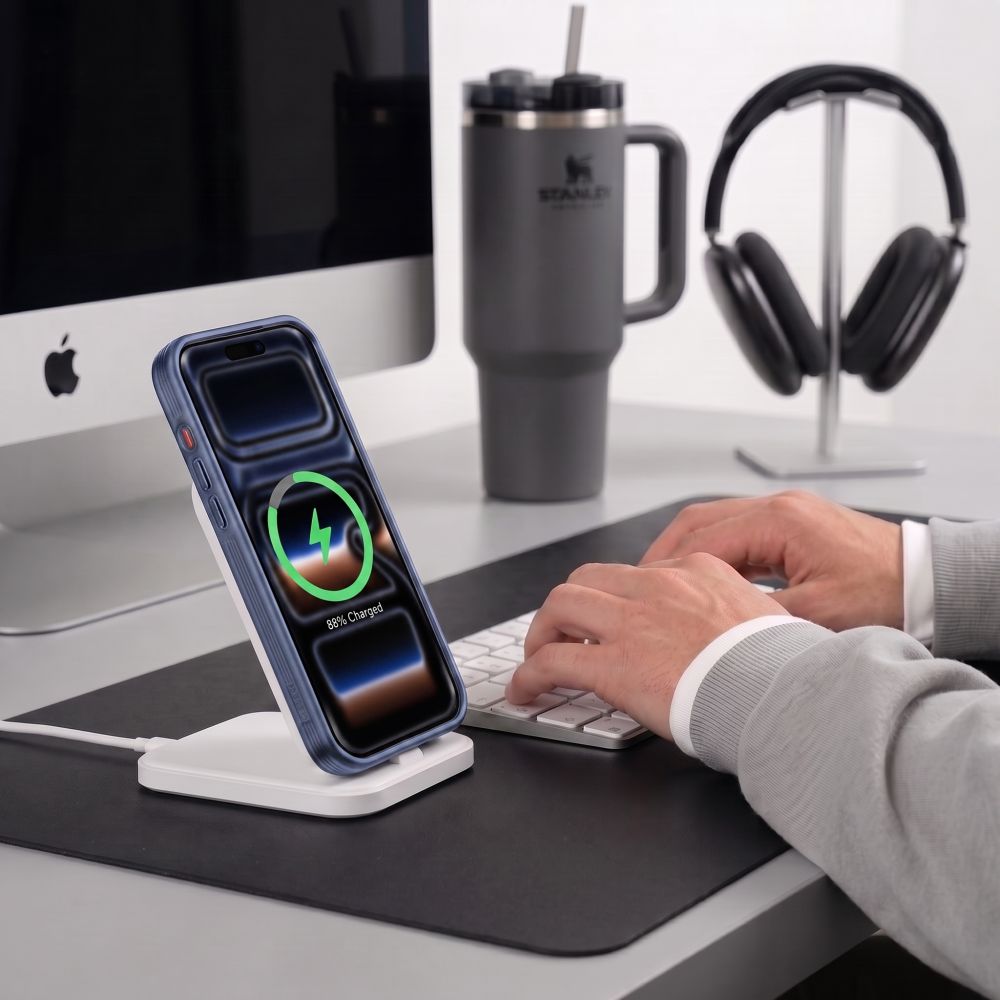 Tech-Protect iPhone 17 Pro Max/iPhone 18 Pro Max Deksel MagPrime MagSafe Matt Blå