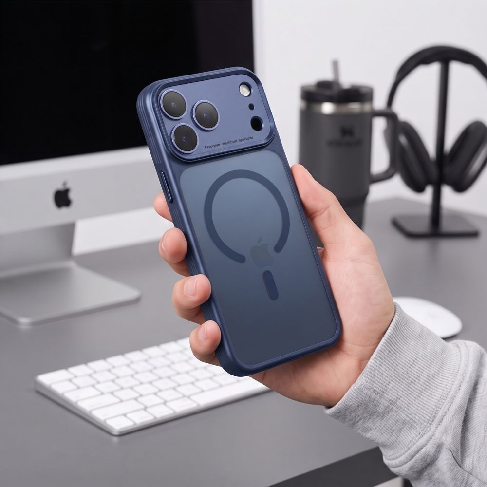Tech-Protect iPhone 17 Pro Max/iPhone 18 Pro Max Deksel MagPrime MagSafe Matt Blå