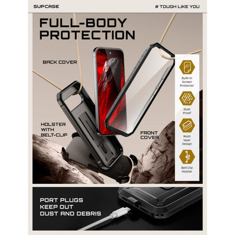 Supcase Google Pixel 11 Pro Deksel Unicorn Beetle Pro Svart