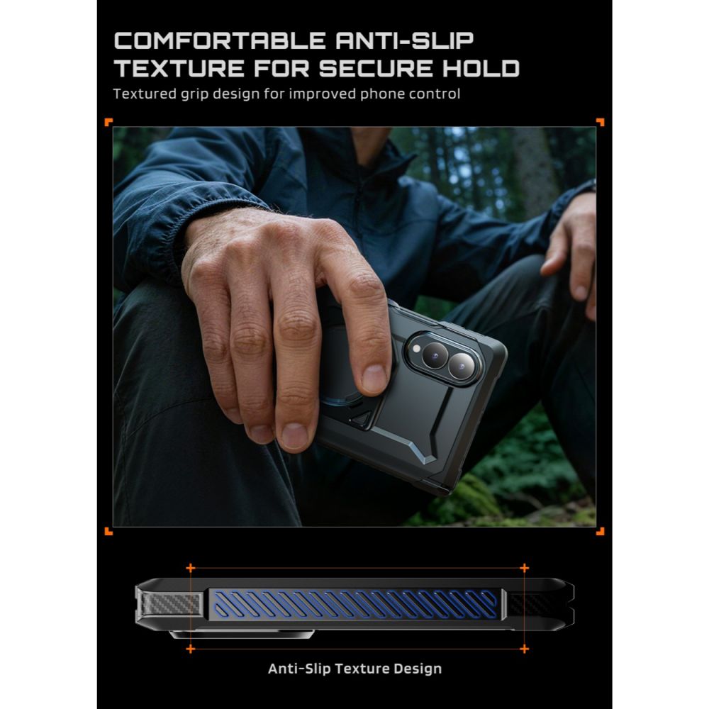 Supcase Samsung Galaxy Z Fold 8 Deksel UB Grip MagSafe Svart