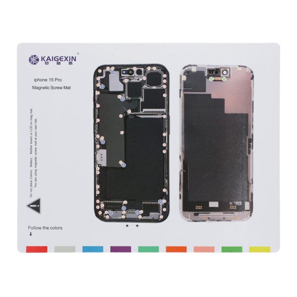 Magnetisk skruematte for iPhone 15 Pro