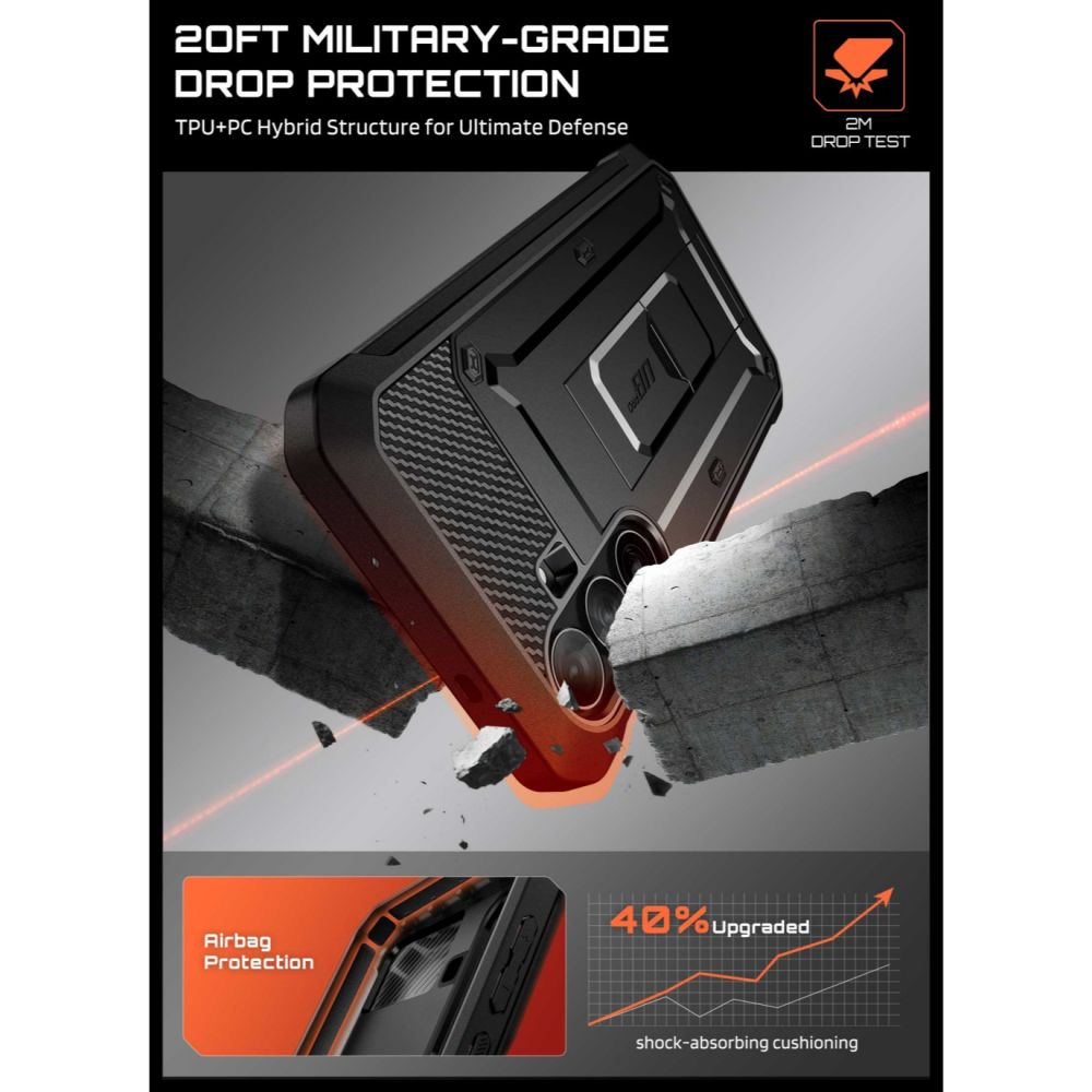Supcase Samsung Galaxy S26 FE Deksel Unicorn Beetle Pro Svart