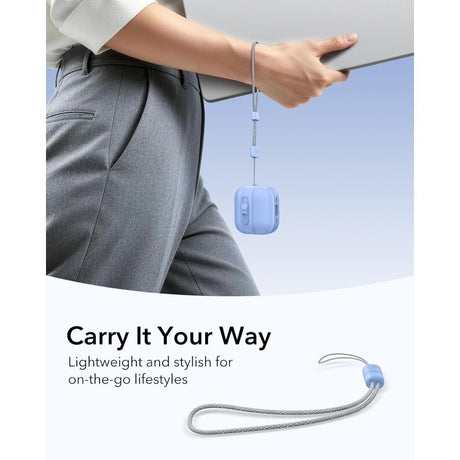 ESR AirPods 4/5 Deksel Pulse FlickLock HaloLock Blå