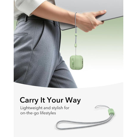 ESR AirPods 4/5 Deksel Pulse FlickLock HaloLock Grønn