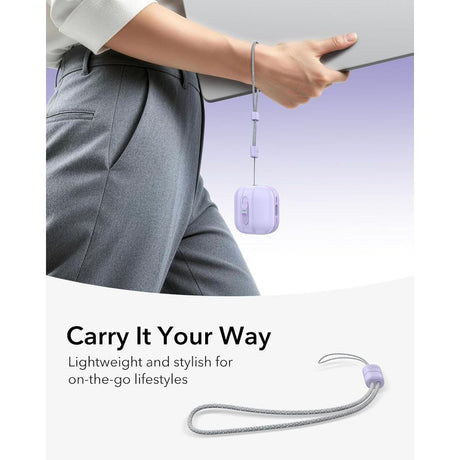 ESR AirPods 4/5 Deksel Pulse FlickLock HaloLock Lilla