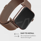 Burga Apple Watch 44/45/46mm/Ultra 49mm Armbånd Metal Mesh Rosegull
