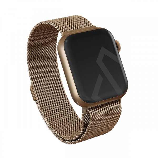 Burga Apple Watch 44/45/46mm/Ultra 49mm Armbånd Metal Mesh Gull
