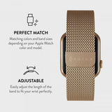 Burga Apple Watch 44/45/46mm/Ultra 49mm Armbånd Metal Mesh Gull
