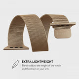 Burga Apple Watch 44/45/46mm/Ultra 49mm Armbånd Metal Mesh Gull