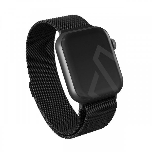 Burga Apple Watch 38/40/41/42mm Armbånd Metal Mesh Svart