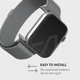 Burga Apple Watch 38/40/41/42mm Armbånd Metal Mesh Sølv