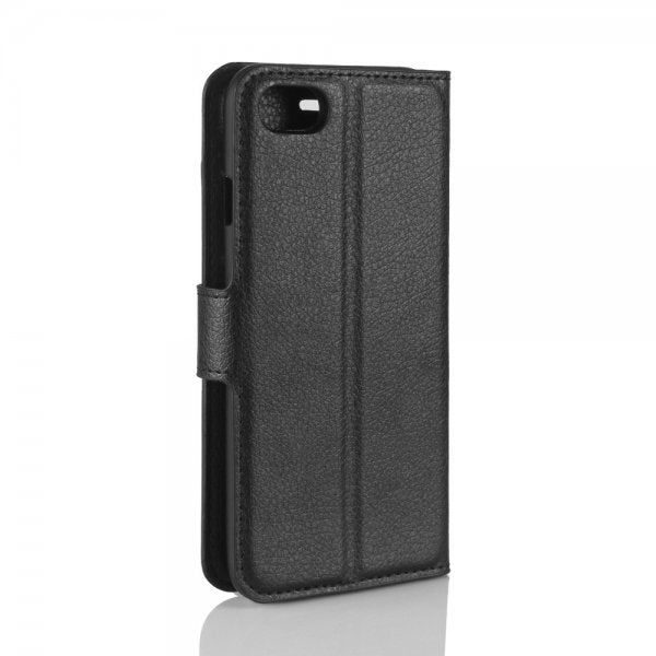 Apple iPhone 7/8/SE Etui Litchi Svart