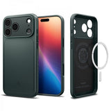 Spigen iPhone 17 Pro Deksel Thin Fit MagFit Abyss Green