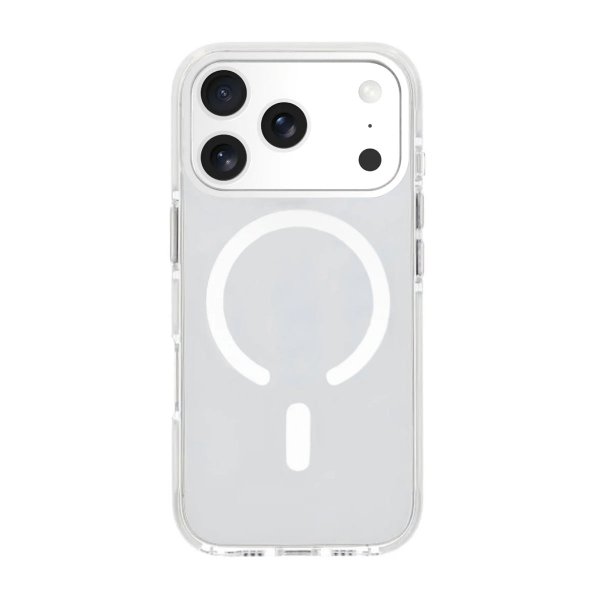 iPhone 17 Pro Deksel Støtsikker MagSafe Hvit