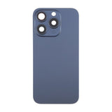 iPhone 15 Pro Max baksideglass med magnet og kameralinse - blå titan